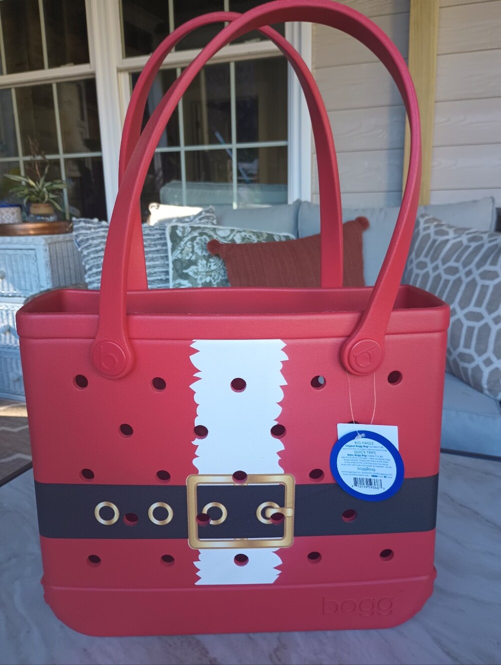 NWT "Santa Boggy" Baby Bogg Bag Discontinued 15"x13"x5.25" Gift Cottagecore